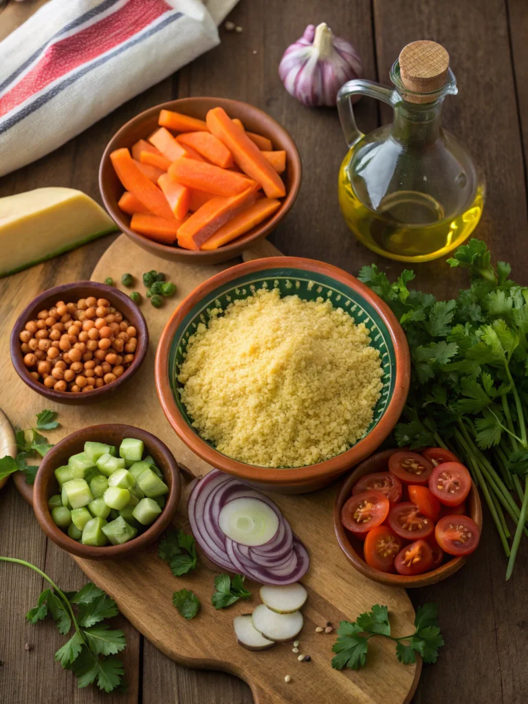 couscous met groenten ingrediënten